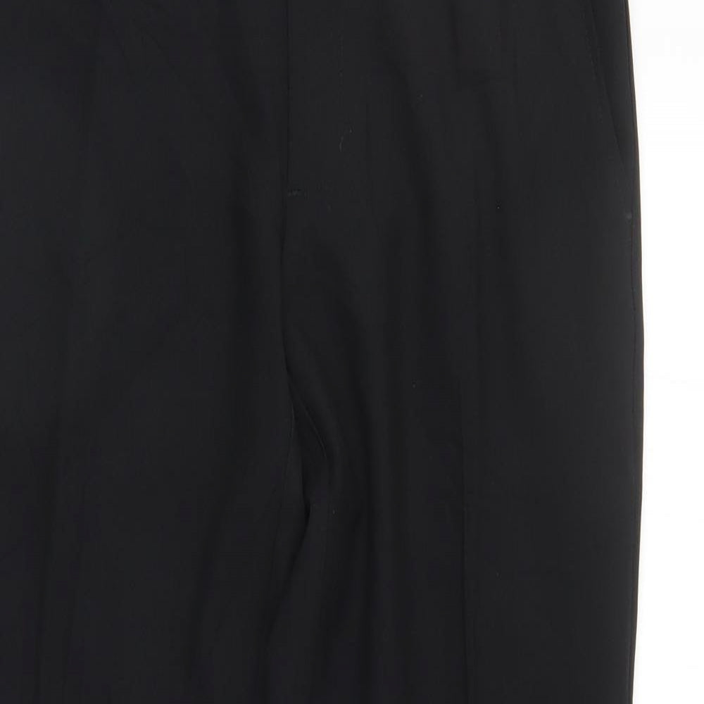 M&S Mens Black   Trousers  Size 30 L29 in