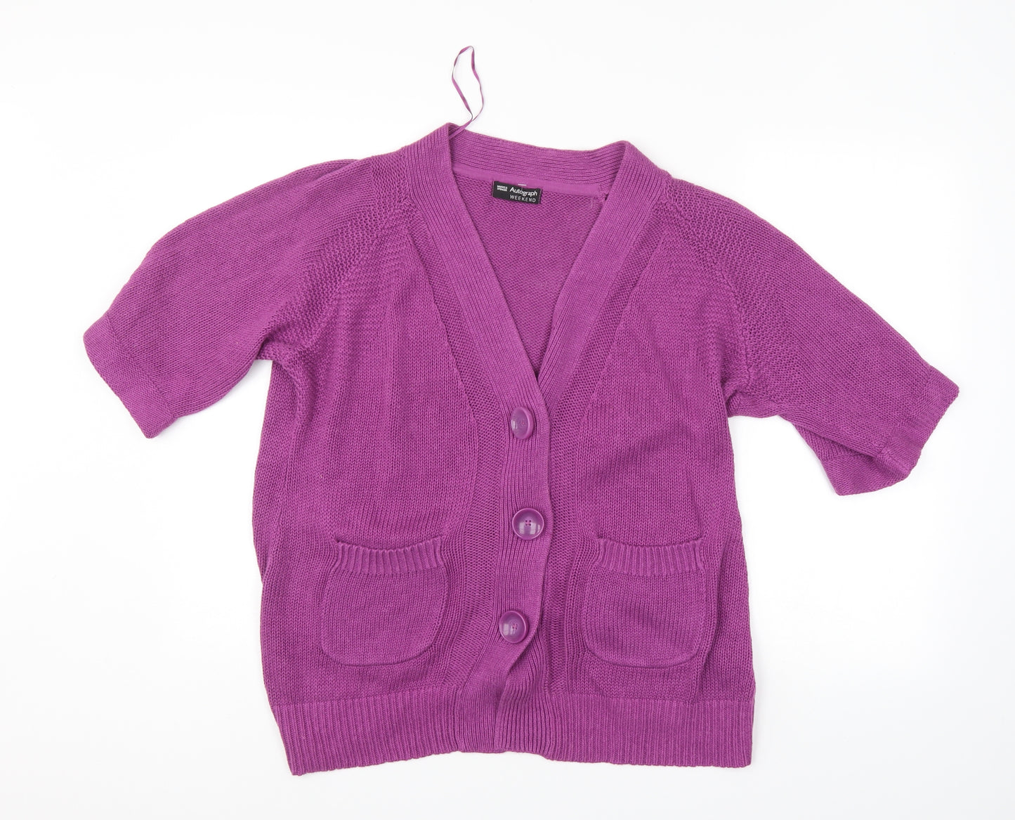 Autograph Womens Purple   Cardigan Jumper Size 16