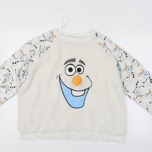 Disney Womens White   Pullover Jumper Size 14