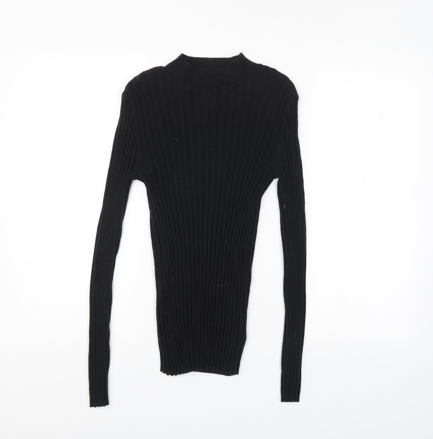 NEXT Womens Black Striped  Pullover Jumper Size 12