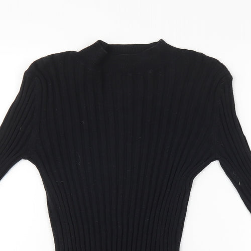 NEXT Womens Black Striped  Pullover Jumper Size 12