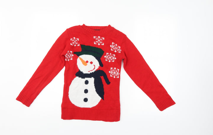 Globals Womens Red   Pullover Jumper Size S  - christmas jumper