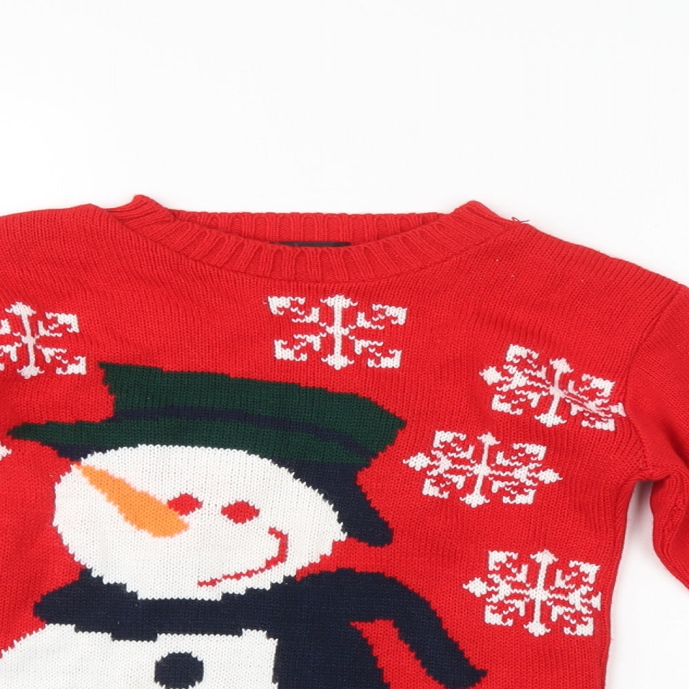 Globals Womens Red   Pullover Jumper Size S  - christmas jumper