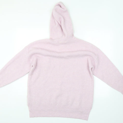 White Stuff Womens Pink   Henley Hoodie Size 12