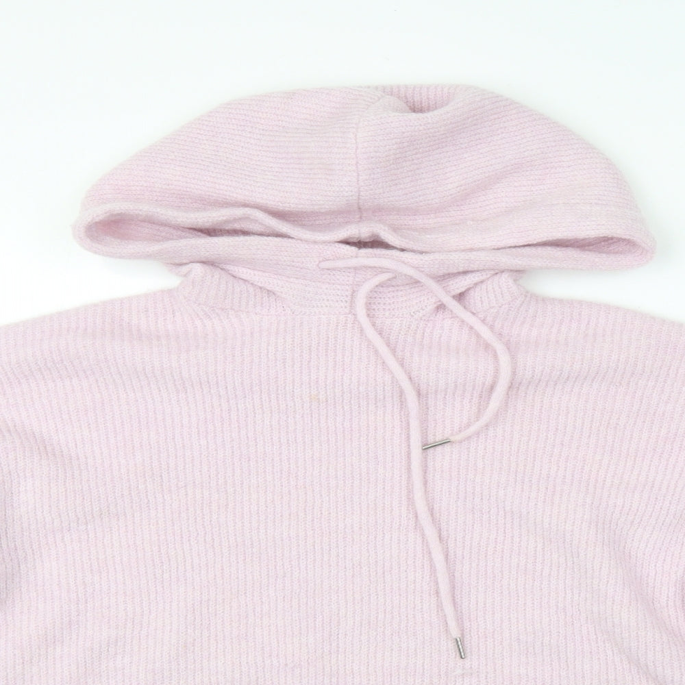 White Stuff Womens Pink   Henley Hoodie Size 12