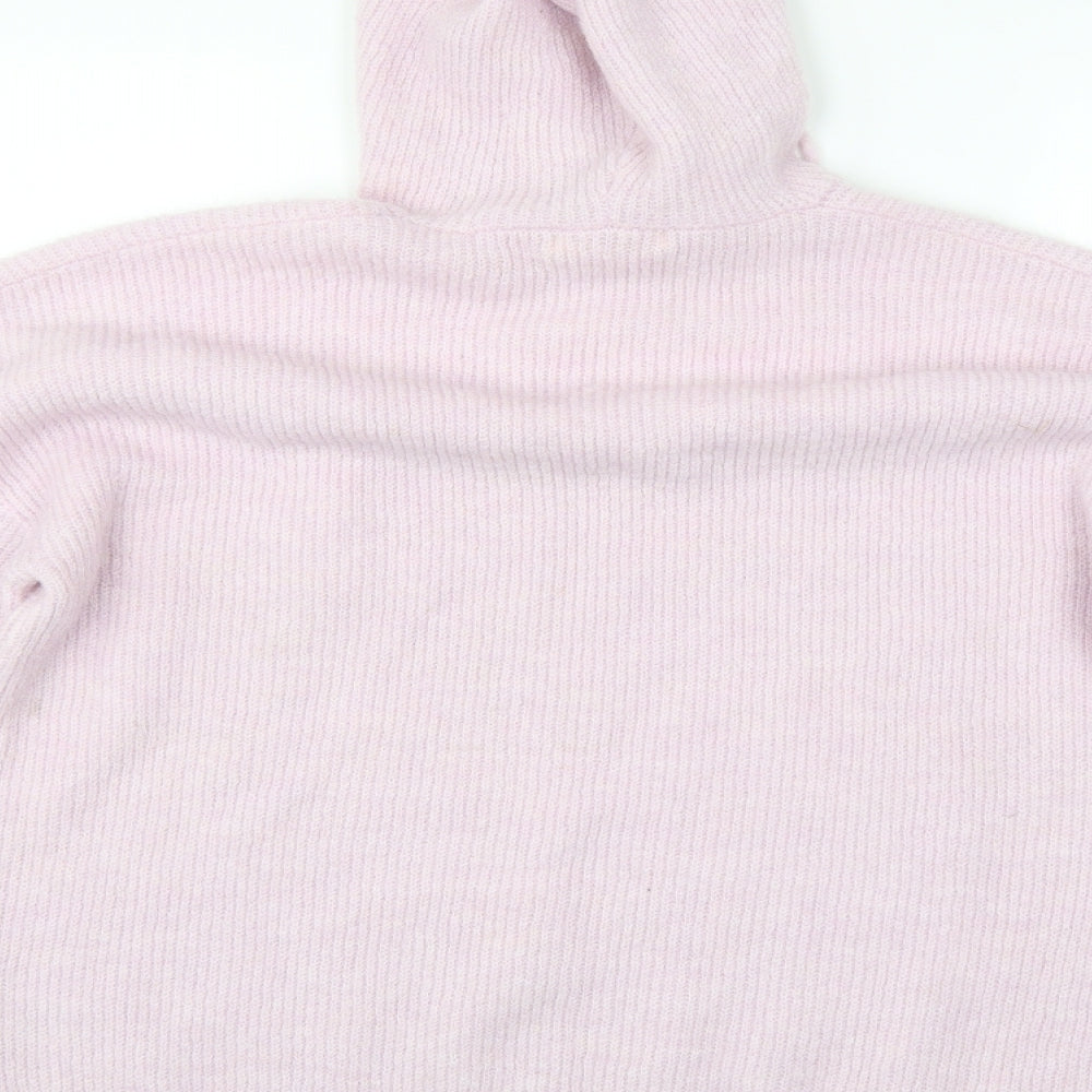 White Stuff Womens Pink   Henley Hoodie Size 12