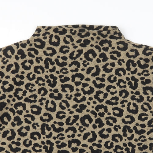 M&S Womens Multicoloured Animal Print  Pullover Jumper Size 10