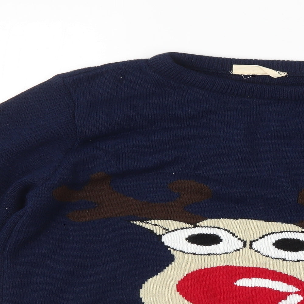 Catch 22 Mens Blue   Pullover Jumper Size S  - christmas jumper