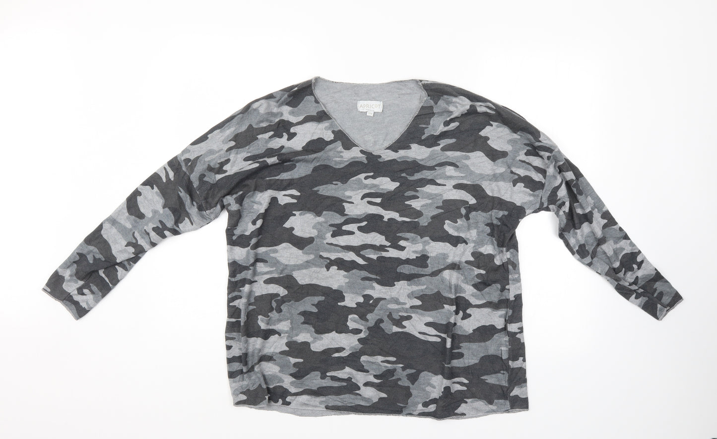 Apricot Womens Multicoloured Camouflage  Pullover Jumper Size S