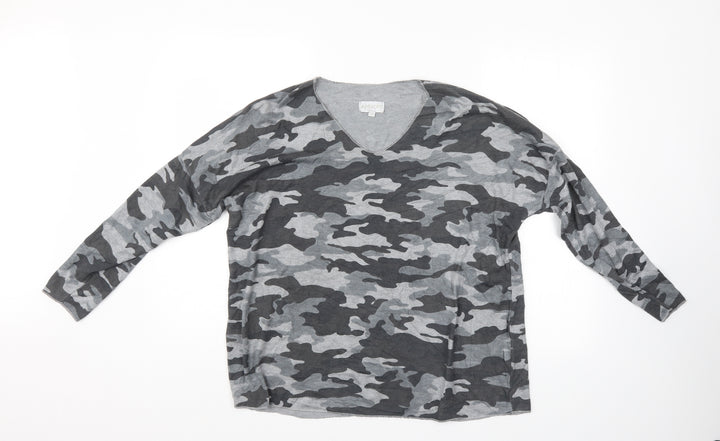 Apricot Womens Multicoloured Camouflage  Pullover Jumper Size S