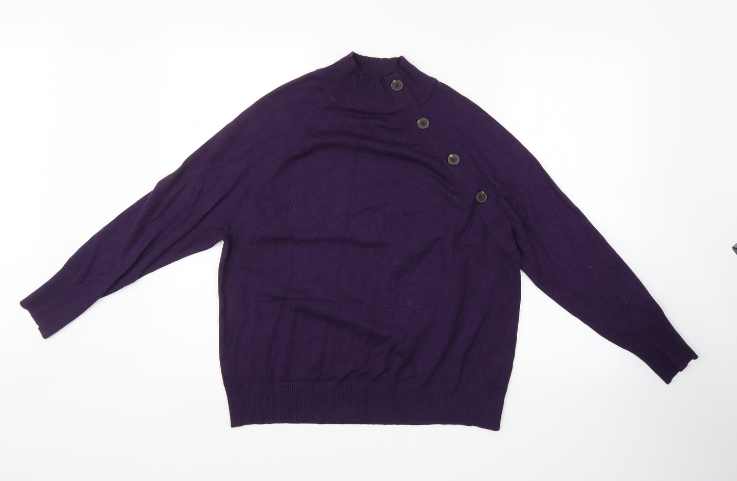 M&Co Womens Purple   Pullover Jumper Size 16