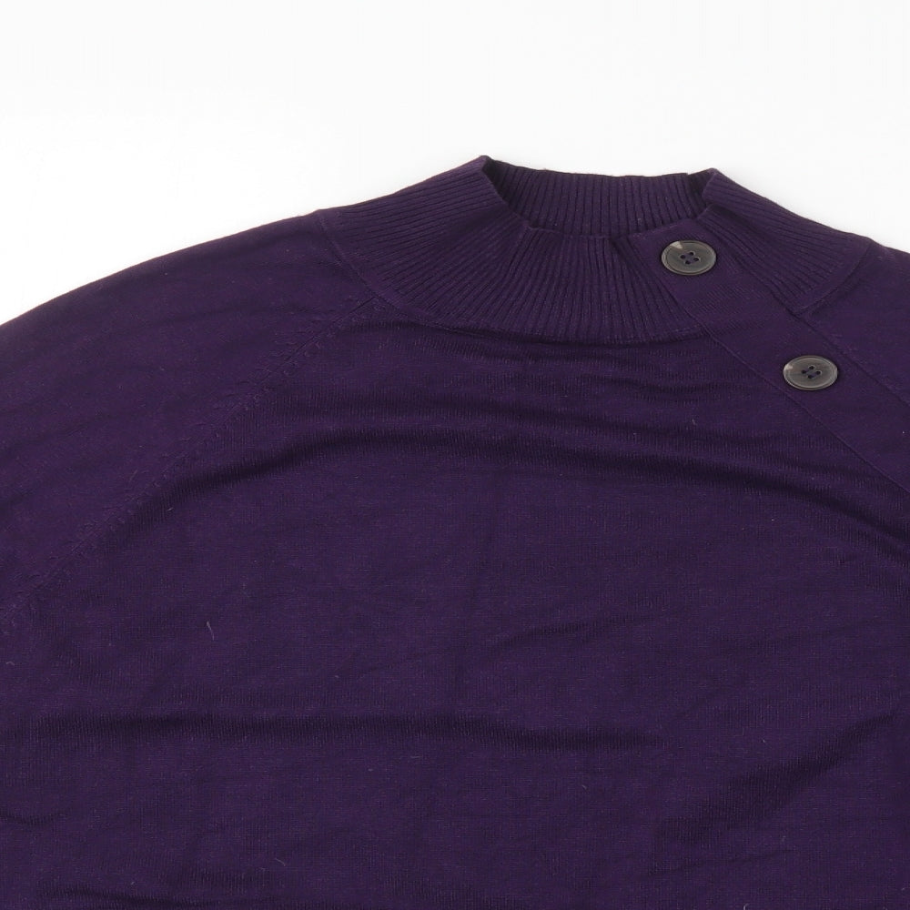 M&Co Womens Purple   Pullover Jumper Size 16