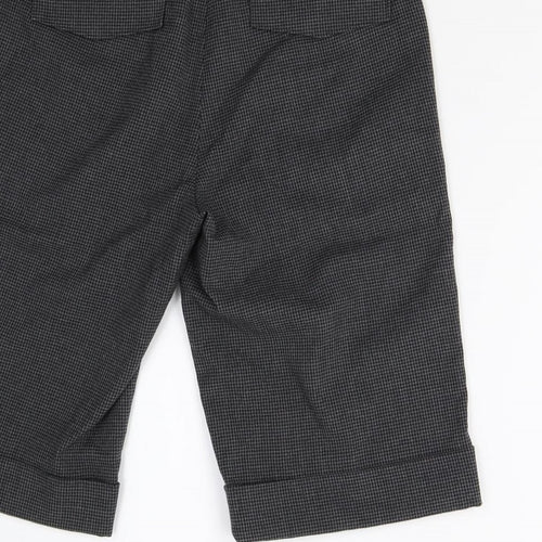 AWAW Womens Grey Houndstooth  Bermuda Shorts Size 10