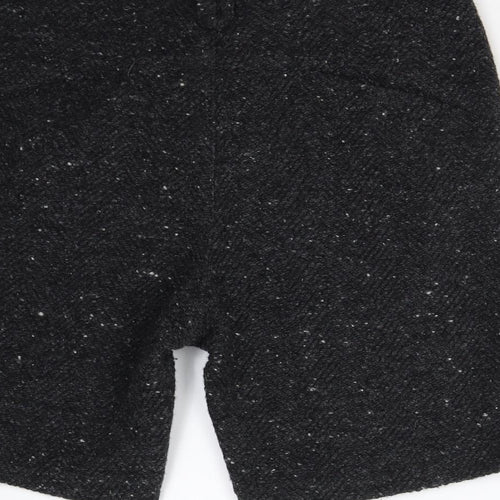 Chariss Womens Grey  Knit Utility Shorts Size 10