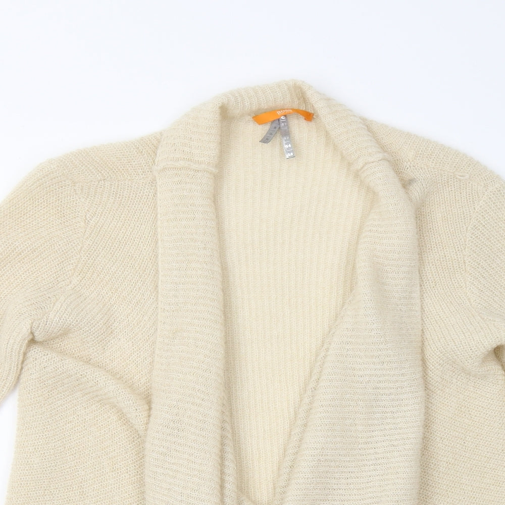 HUGO BOSS Womens Beige  Knit Cardigan Jumper Size S
