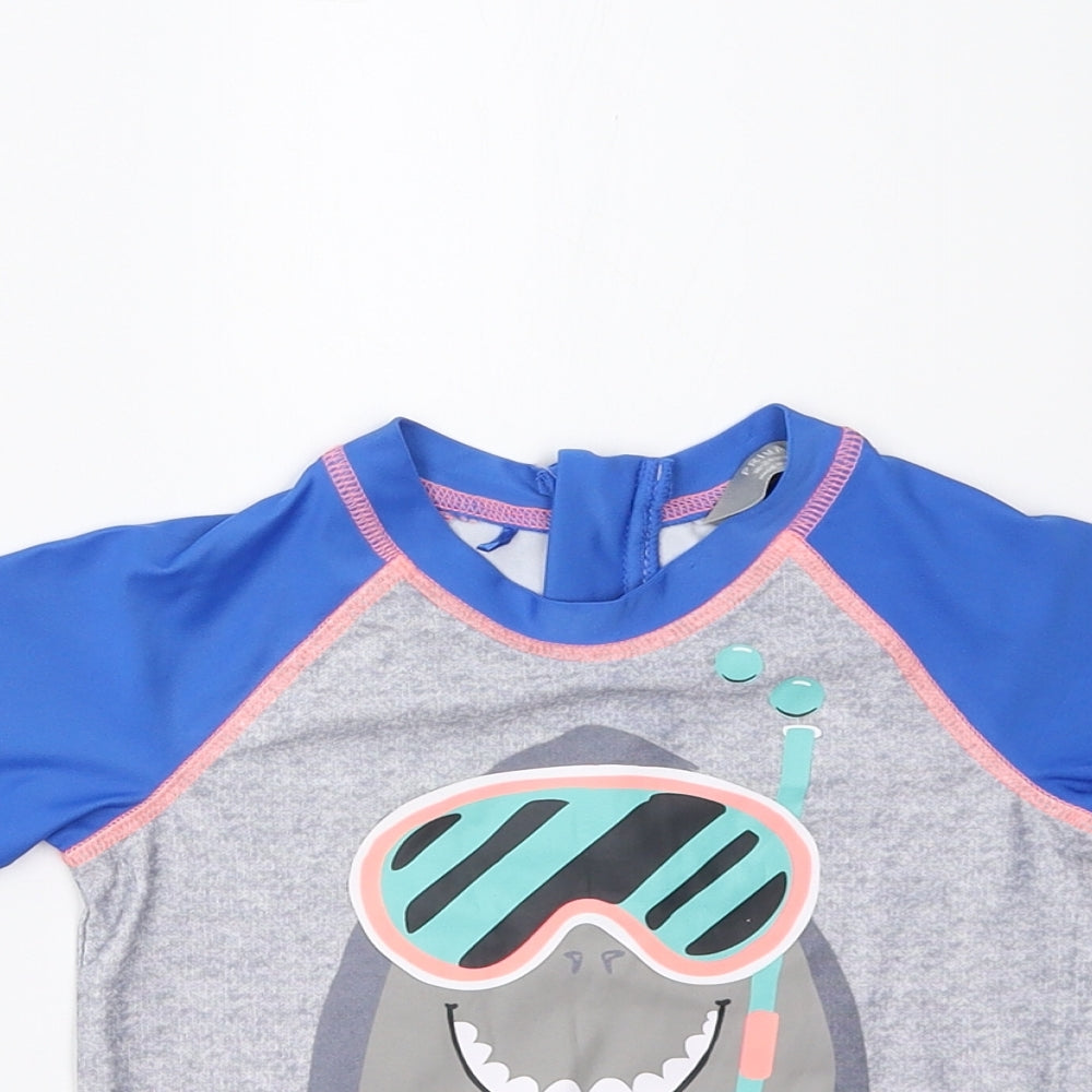 Primark Baby Blue   Basic T-Shirt Size 18-24 Months  - Swim