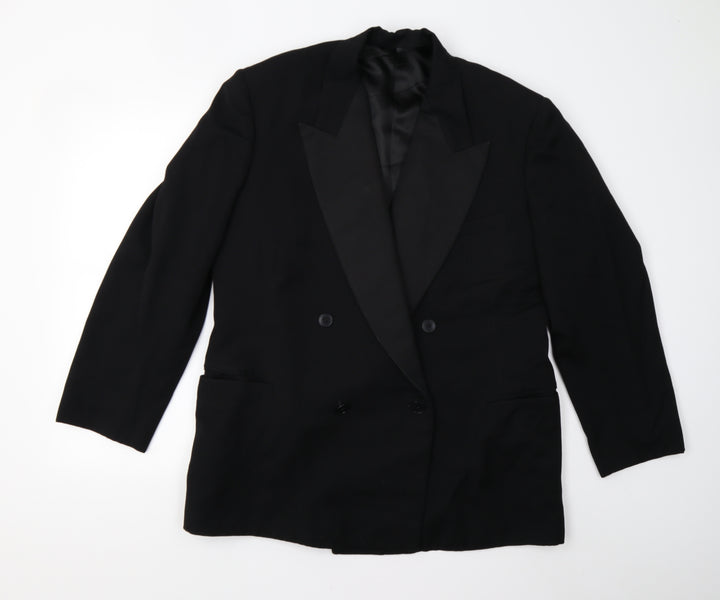 Preworn Mens Black   Jacket Suit Jacket Size 42