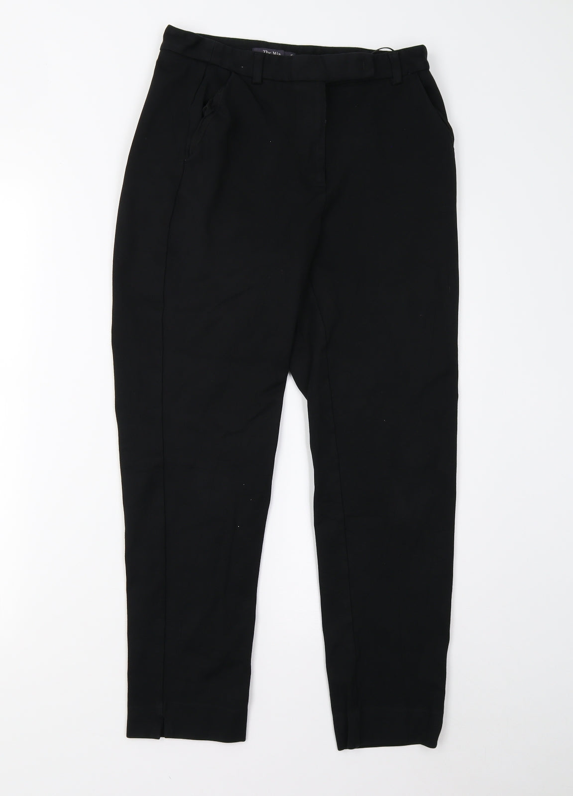 M&S Womens Black   Trousers  Size 10 L26 in