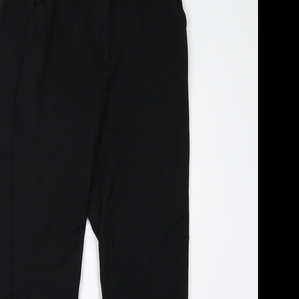 M&S Womens Black   Trousers  Size 10 L26 in