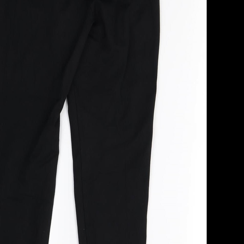M&S Womens Black   Trousers  Size 10 L26 in