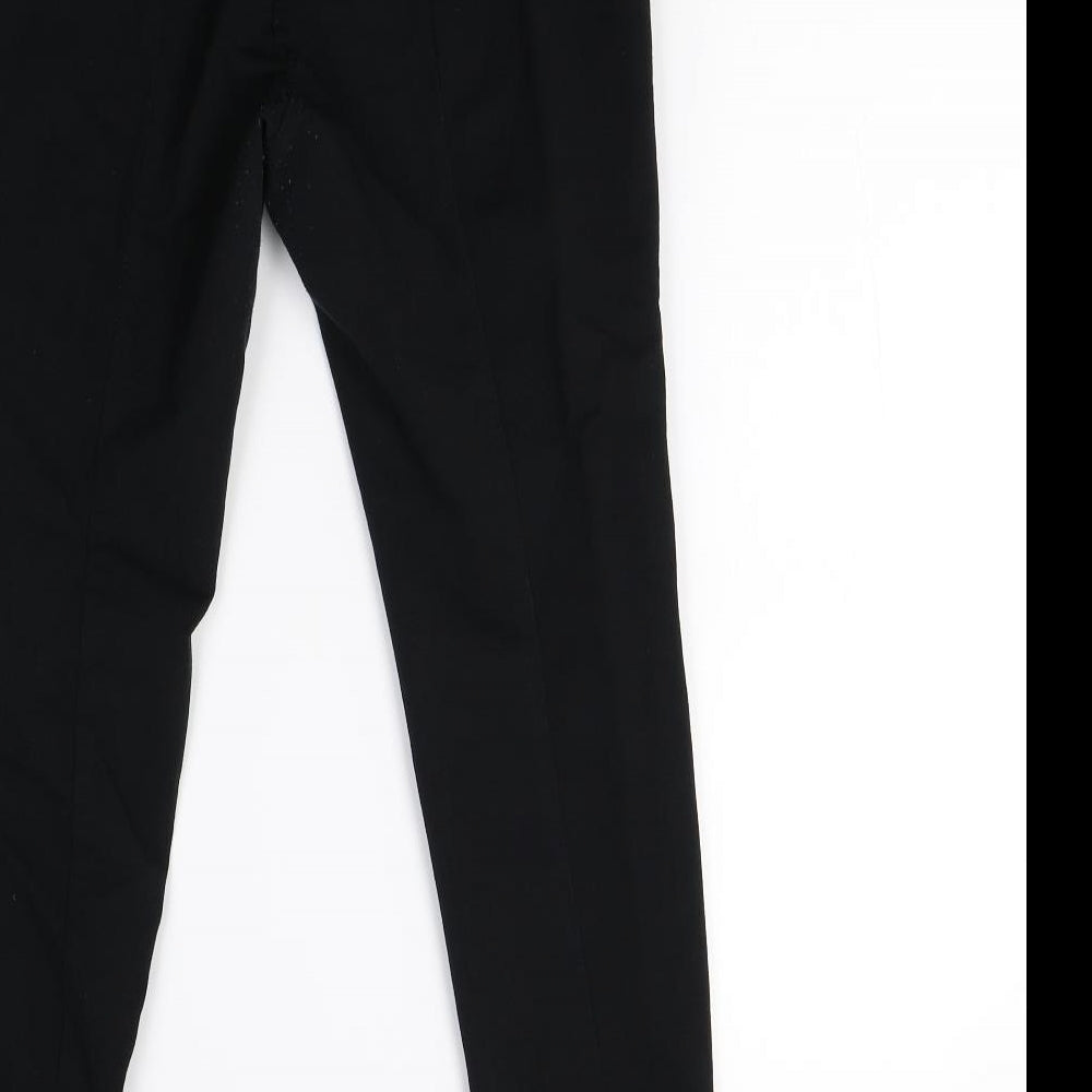 M&S Womens Black   Trousers  Size 10 L26 in