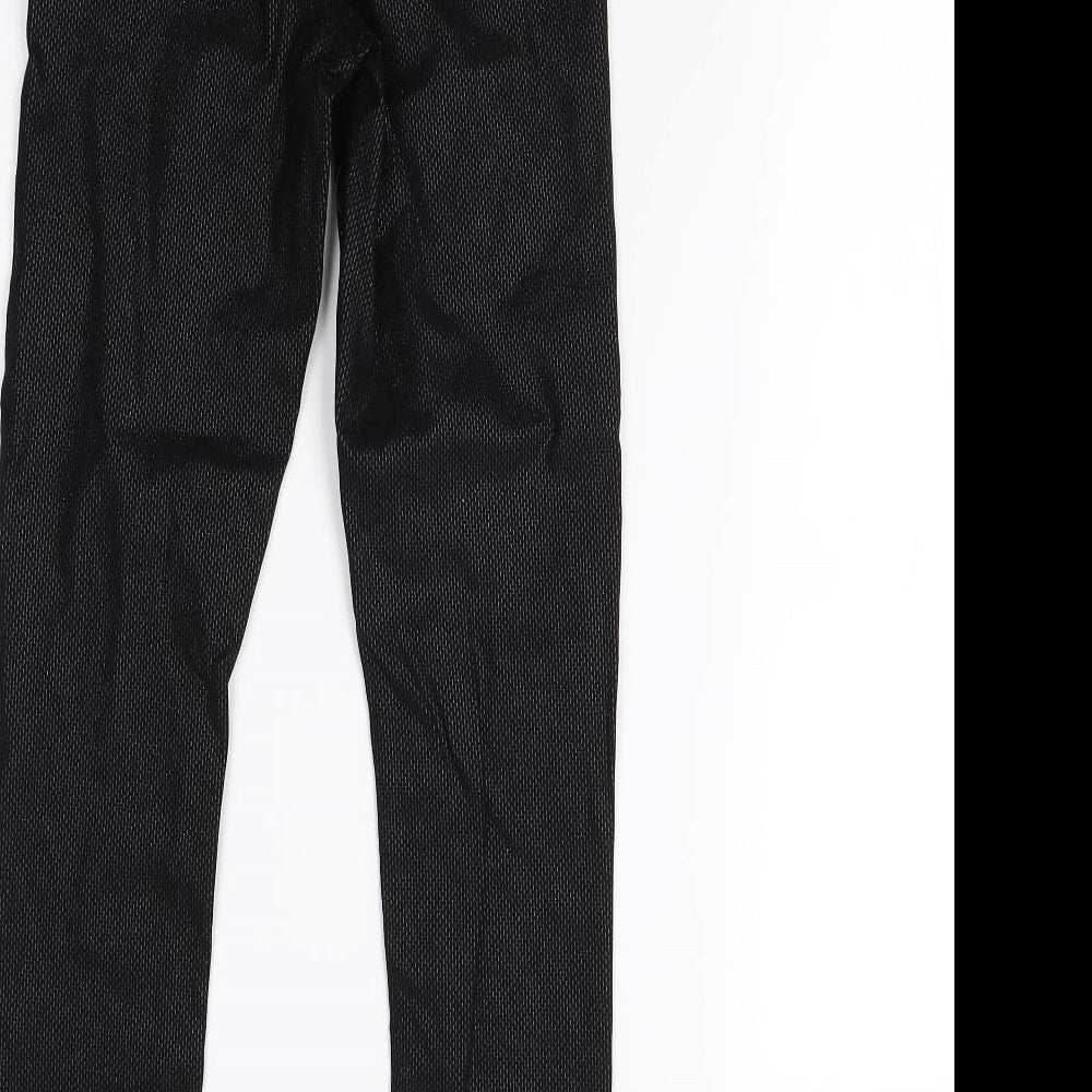 M&S Womens Black   Jegging Leggings Size 8 L29 in