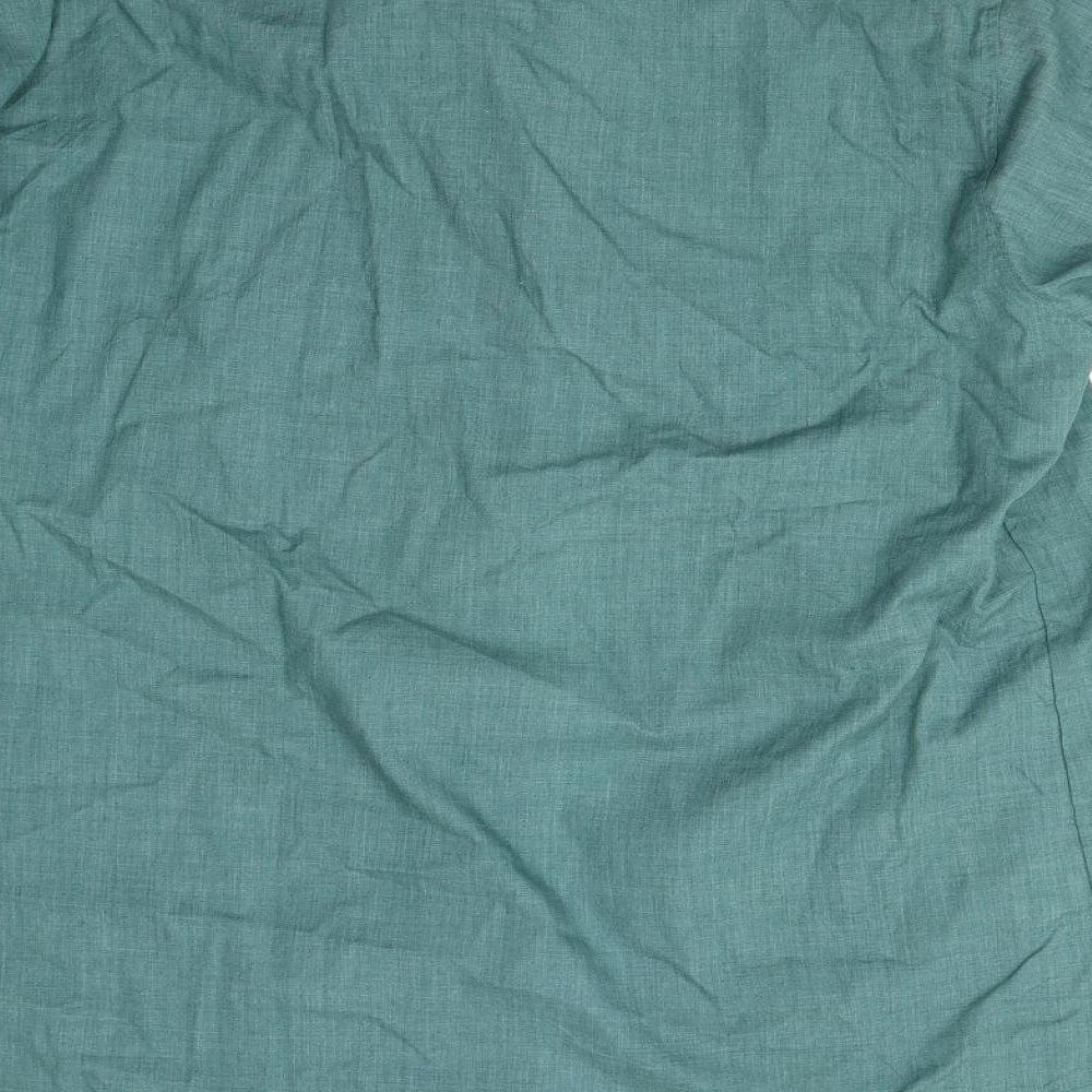 M&S Mens Green    Button-Up Size 16