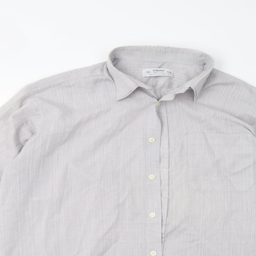 M&S Mens Grey    Button-Up Size 15.5
