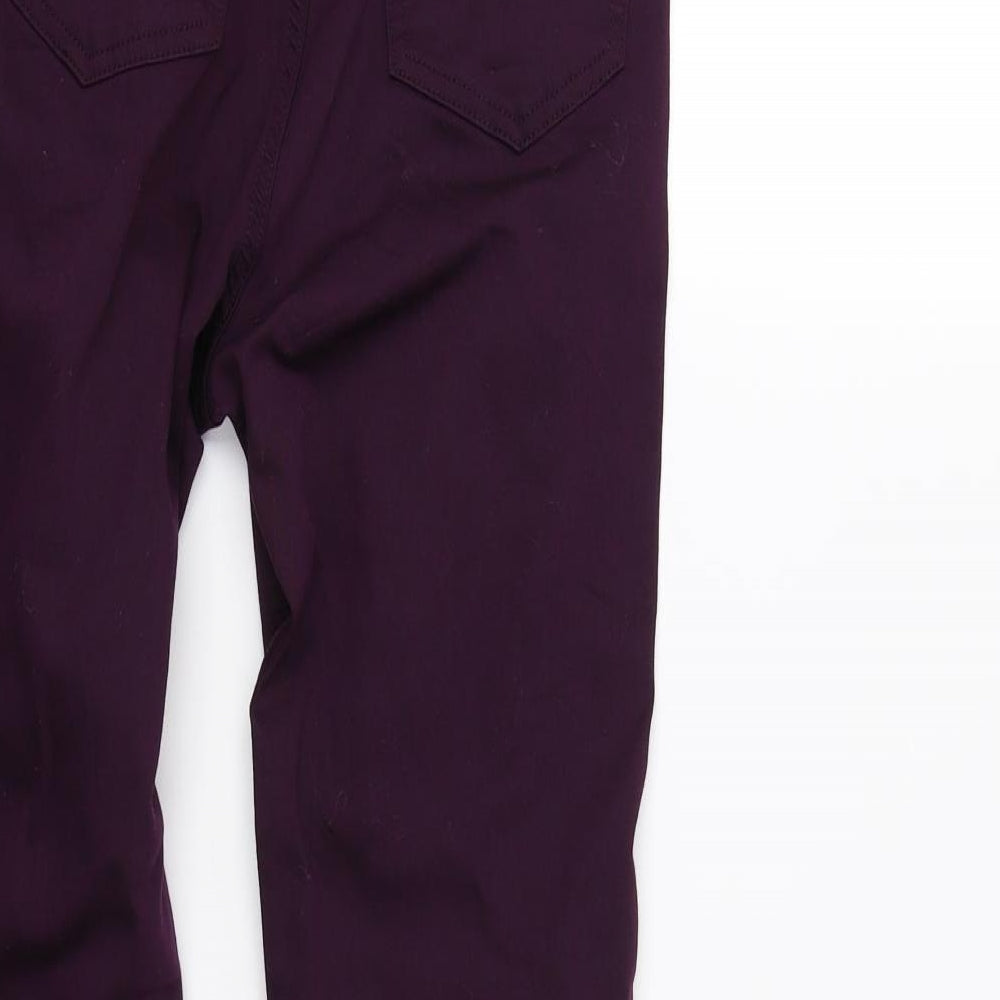 M&S Womens Purple  Denim Jegging Jeans Size 8 L28 in