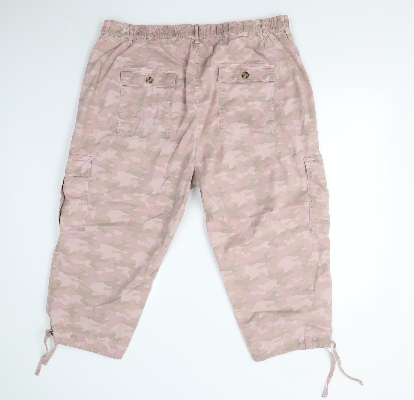 M&S Womens Pink Camouflage  Cargo Shorts Size 24