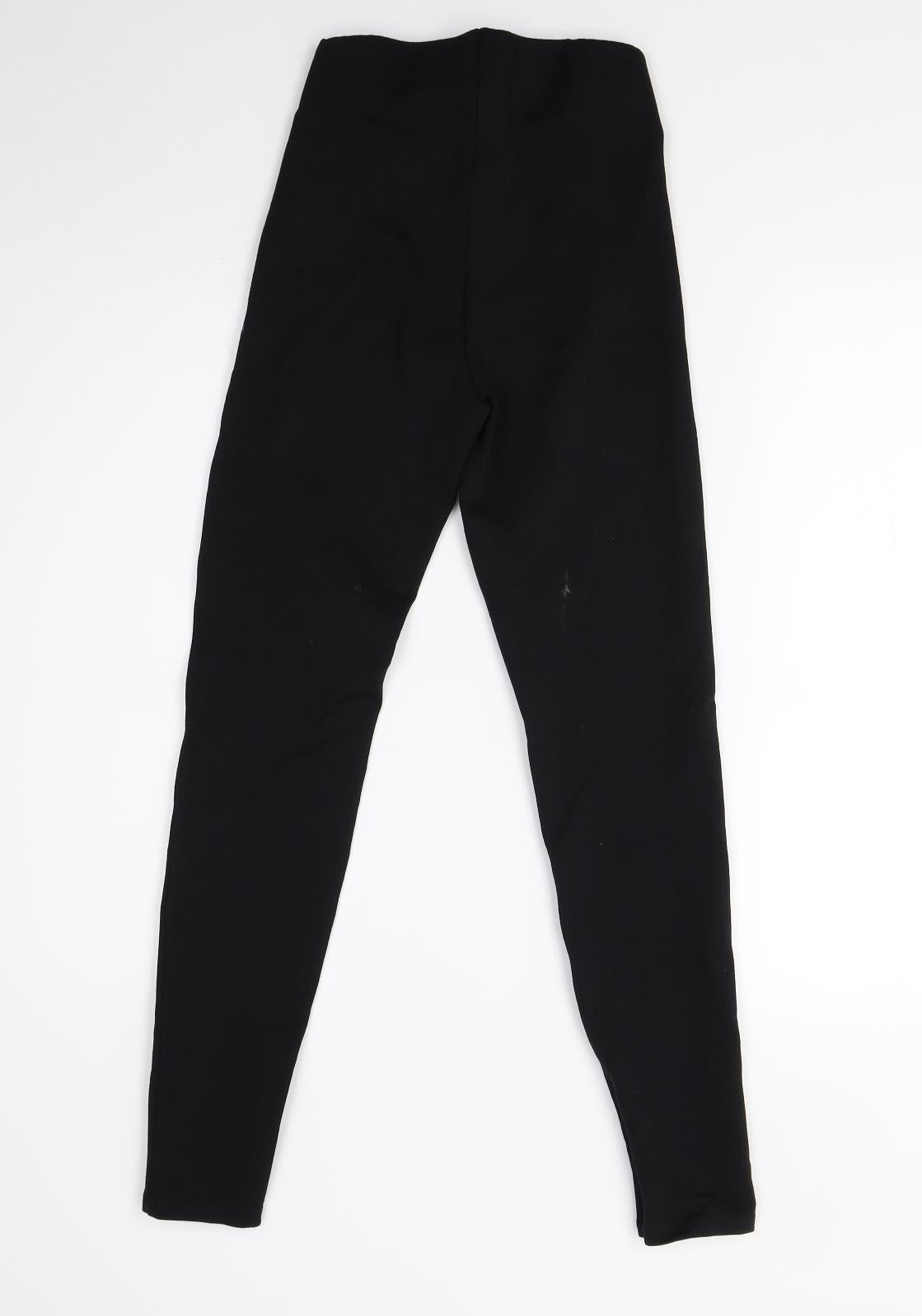 M&S Womens Black   Trousers  Size 6 L28 in