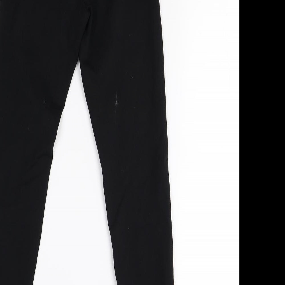 M&S Womens Black   Trousers  Size 6 L28 in