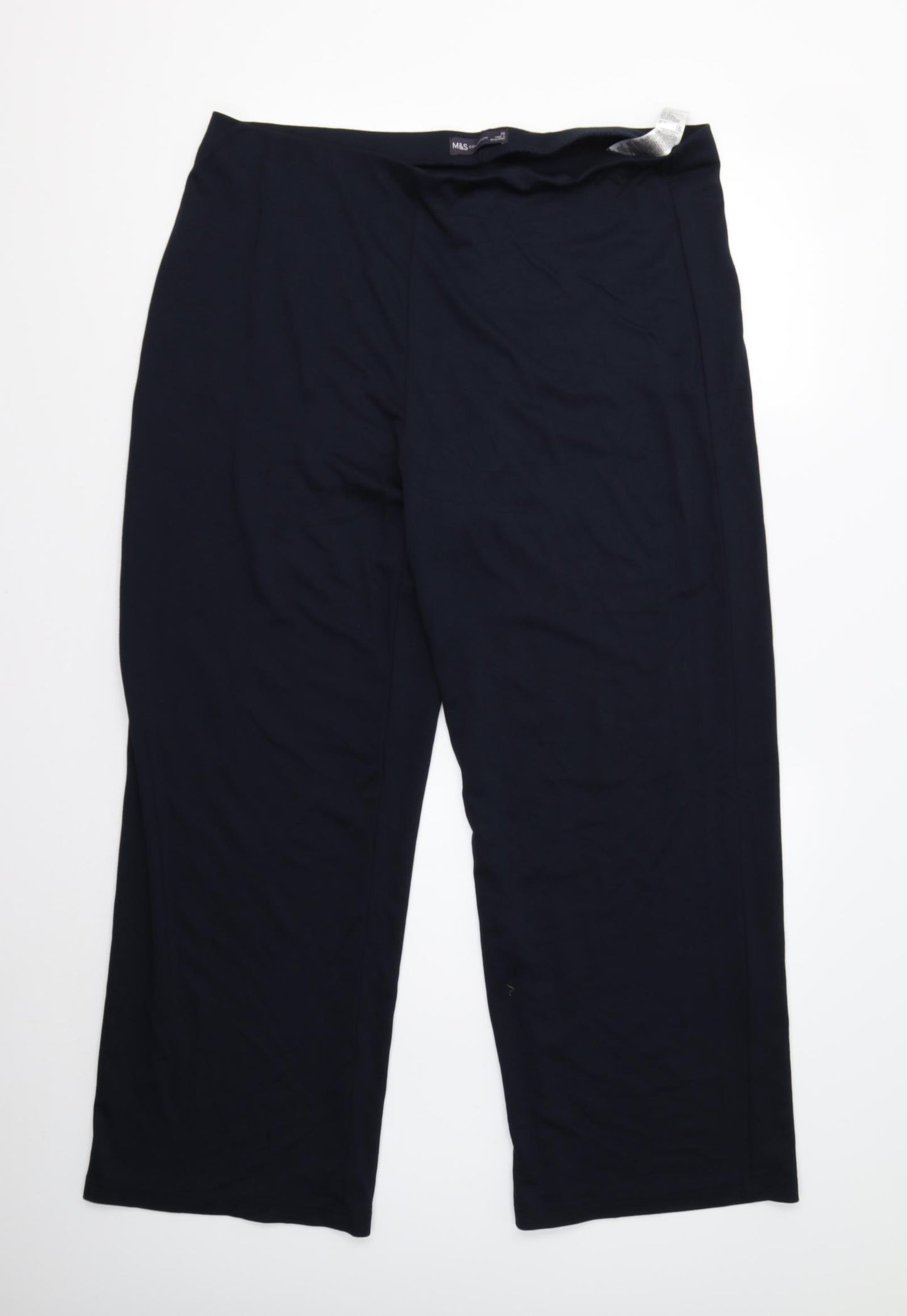 M&S Womens Blue   Trousers  Size 20 L29 in