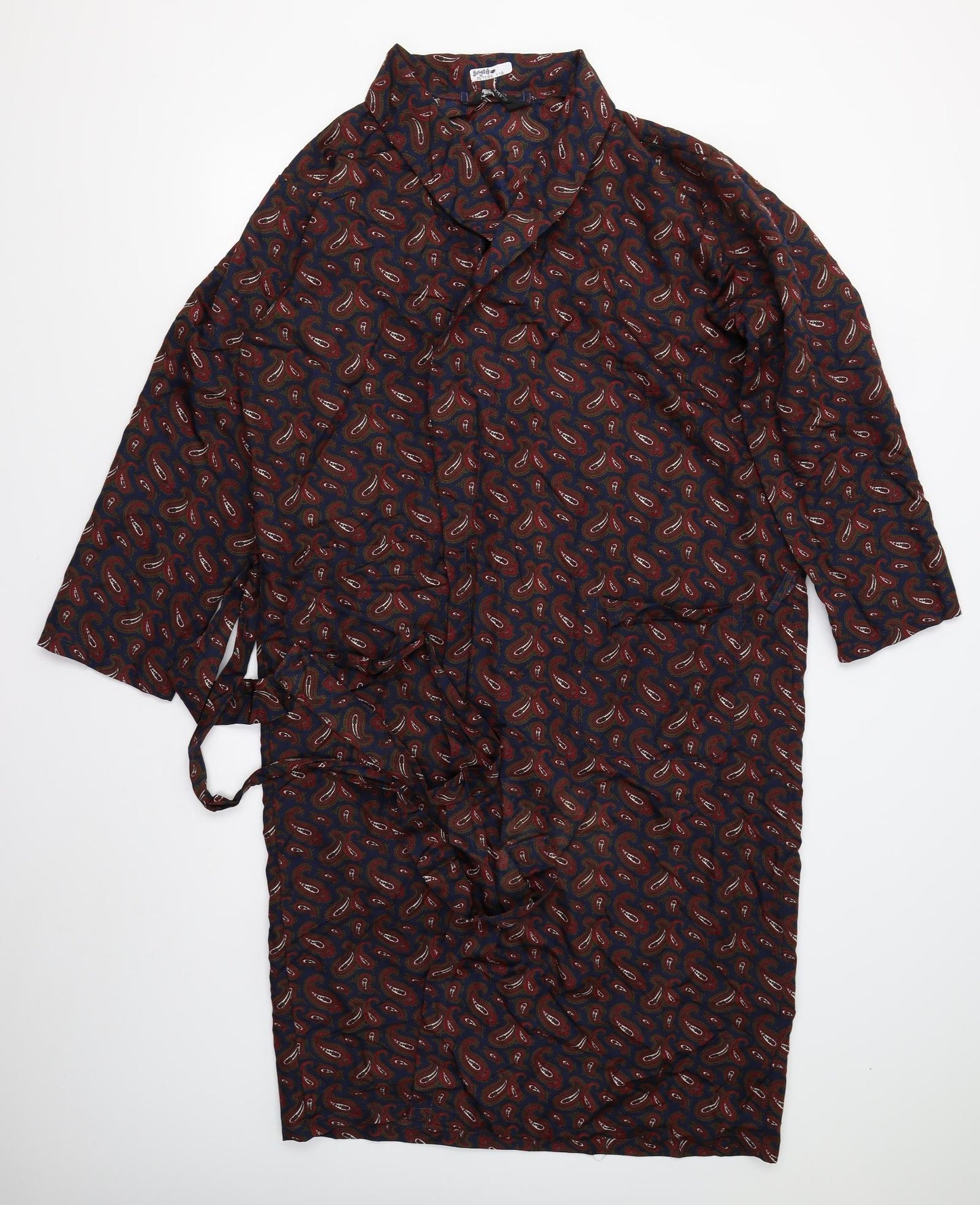 M&S Mens Multicoloured Paisley   Gown Size M
