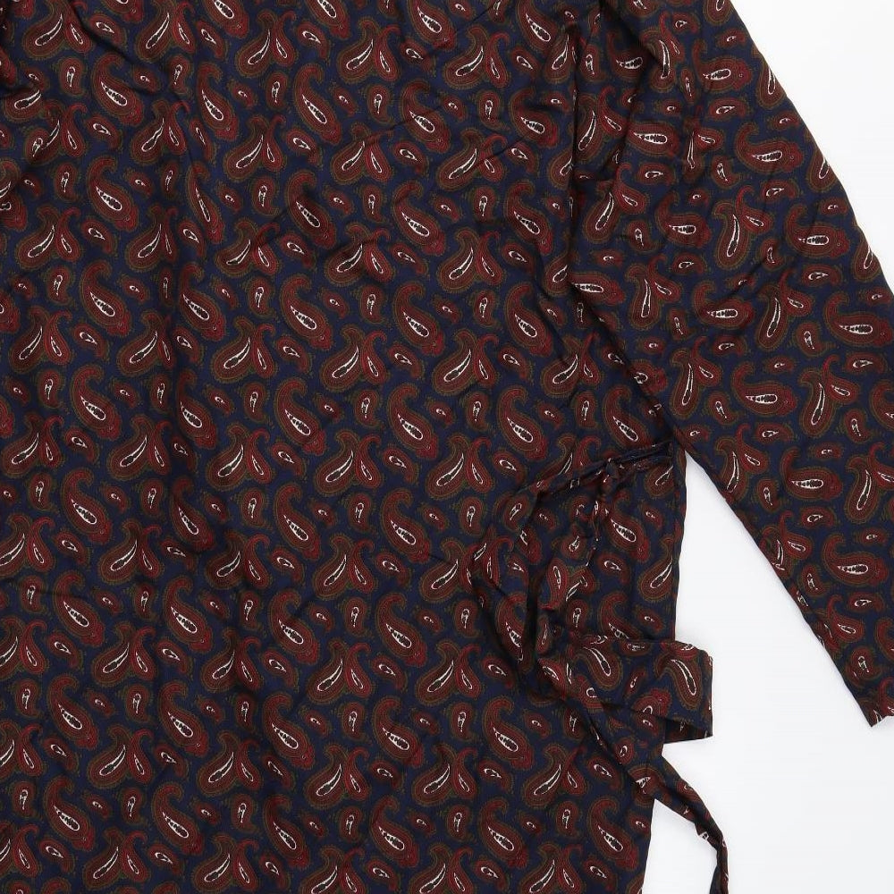 M&S Mens Multicoloured Paisley   Gown Size M
