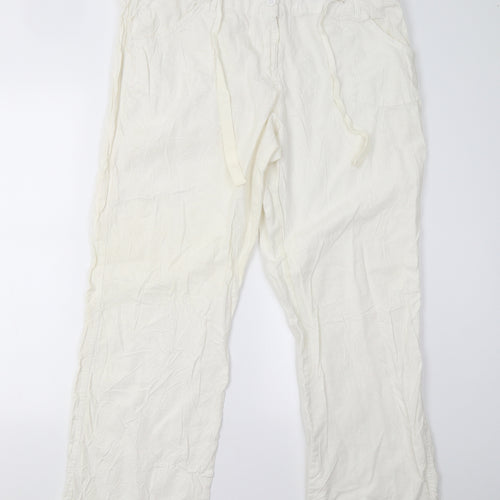 F&F Womens Ivory   Trousers  Size 20 L30 in