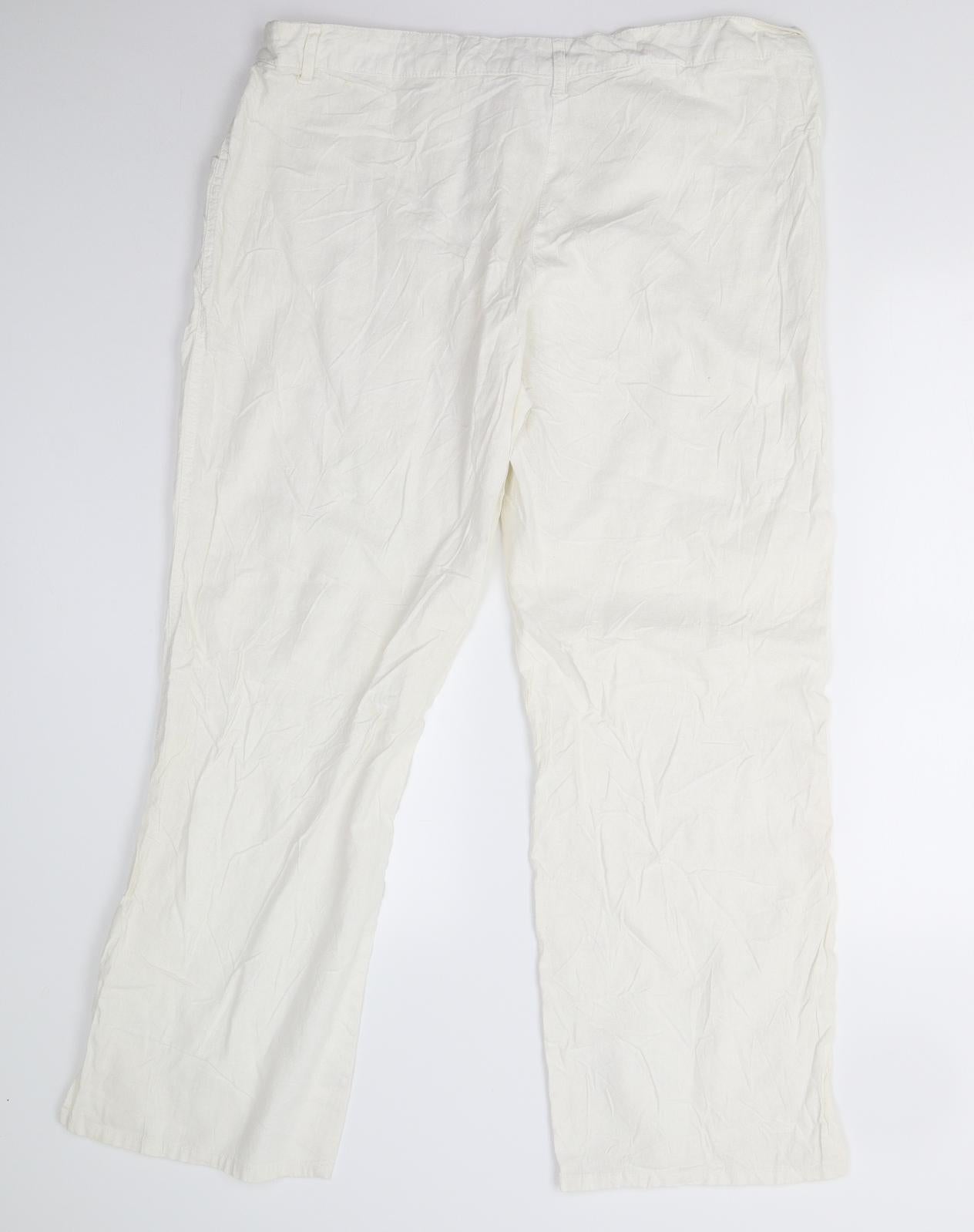 F&F Womens Ivory   Trousers  Size 20 L30 in