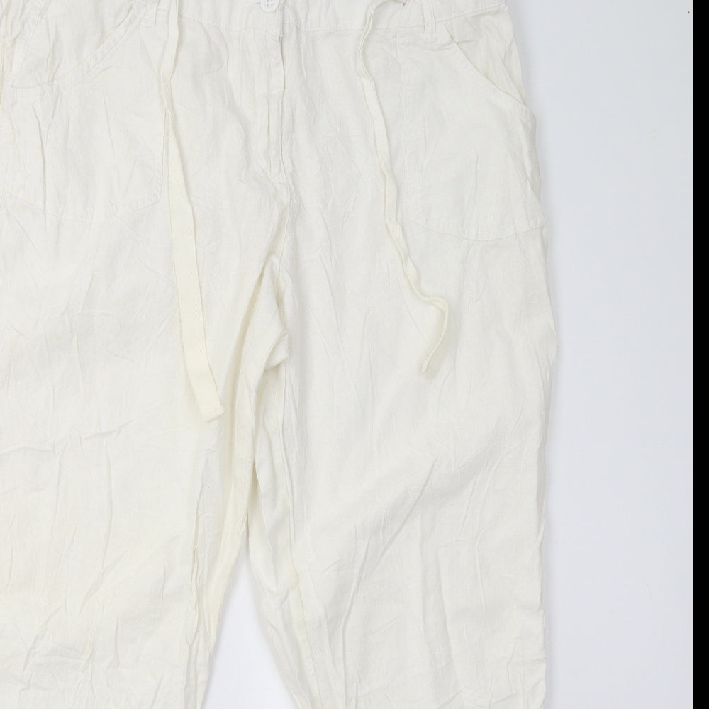 F&F Womens Ivory   Trousers  Size 20 L30 in