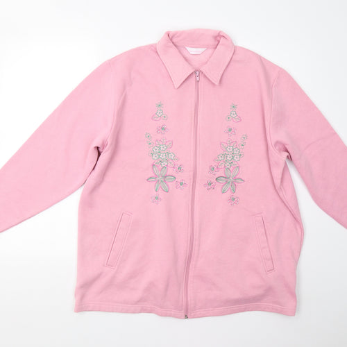 Casual Comfort Womens Pink   Jacket  Size 16