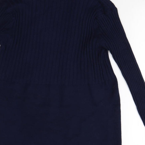 Debenham's Womens Blue  Knit Cardigan Jumper Size 16
