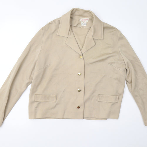 Chavasot Womens Beige   Jacket  Size 12