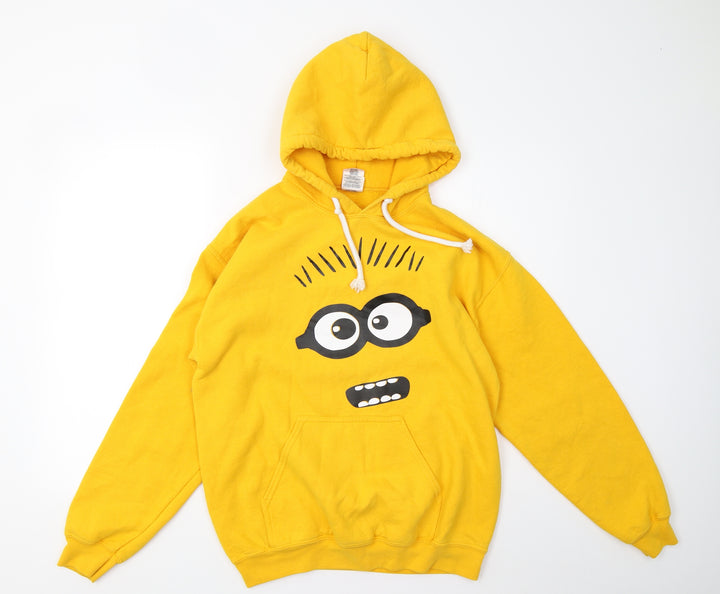 Gildan Womens Yellow Pullover Jumper Size M
