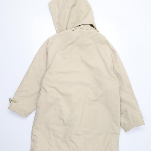 Preworn Womens Beige   Overcoat Coat Size 14