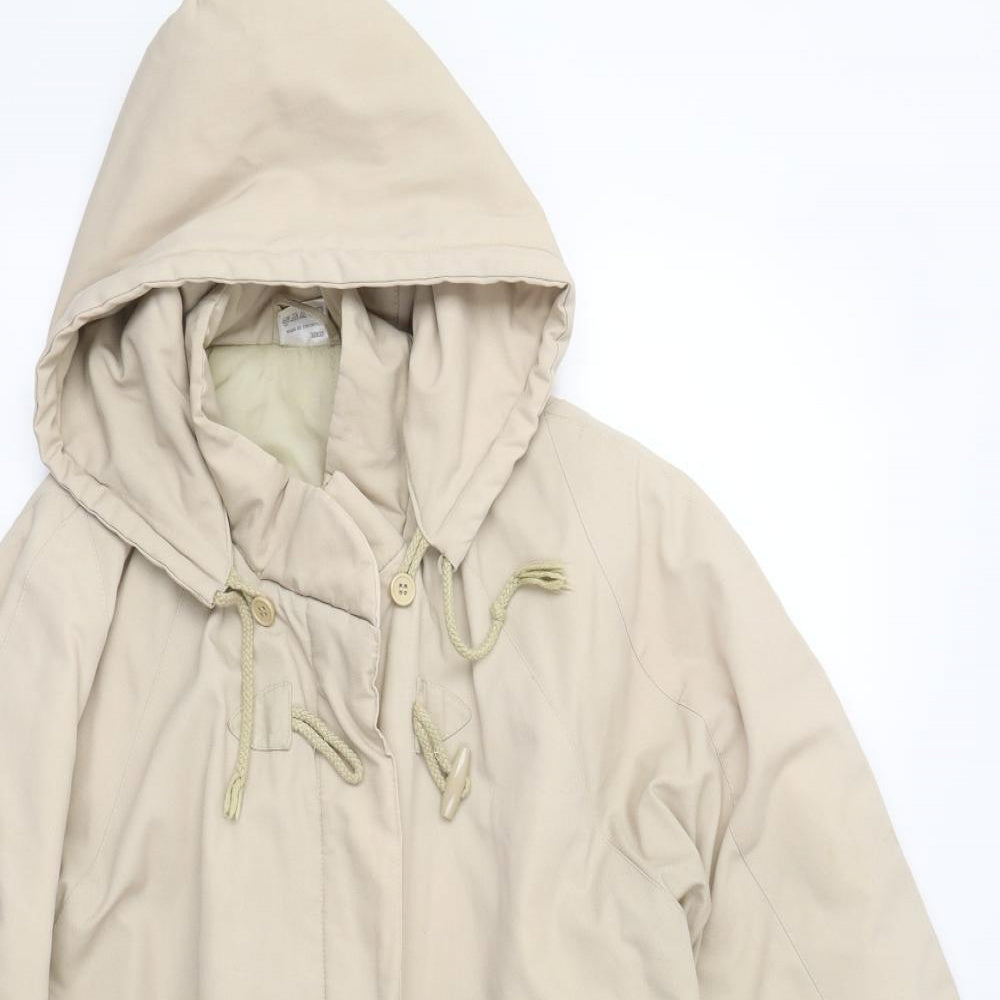Preworn Womens Beige   Overcoat Coat Size 14