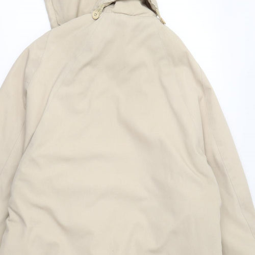 Preworn Womens Beige   Overcoat Coat Size 14