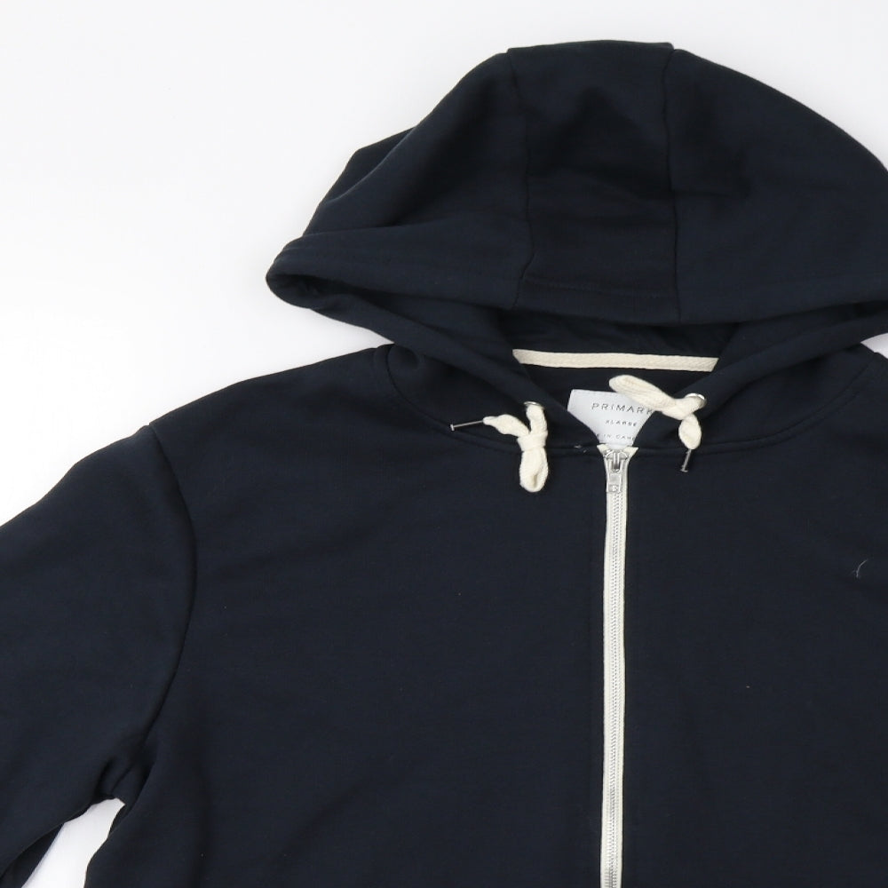 Primark Mens Blue   Full Zip Hoodie Size XL