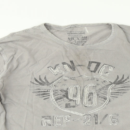 NEXT Mens Grey    T-Shirt Size XL