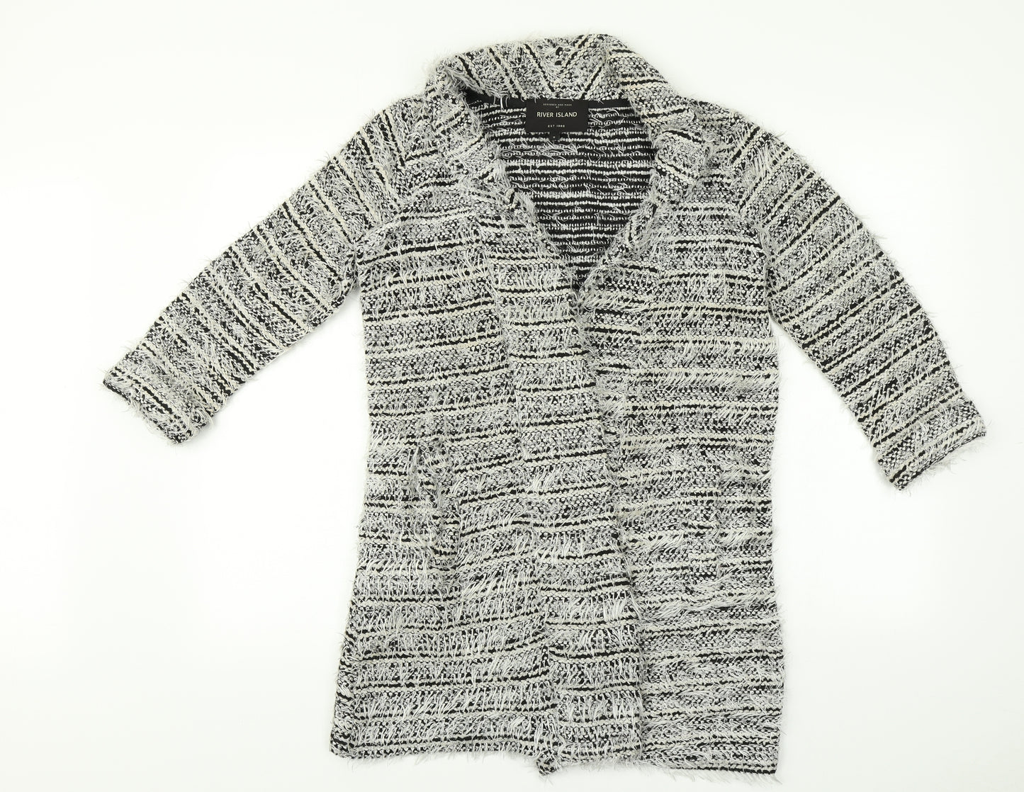 River Island Womens Multicoloured Striped  Cardigan Jumper Size 8
