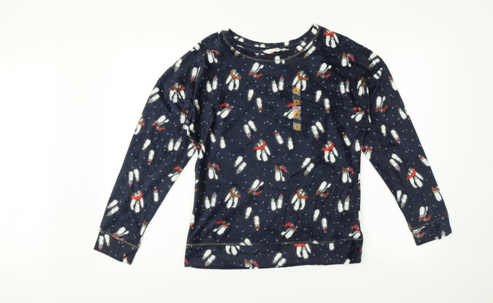 Marks and Spencer Womens Multicoloured Pyjama Top Size S - Christmas