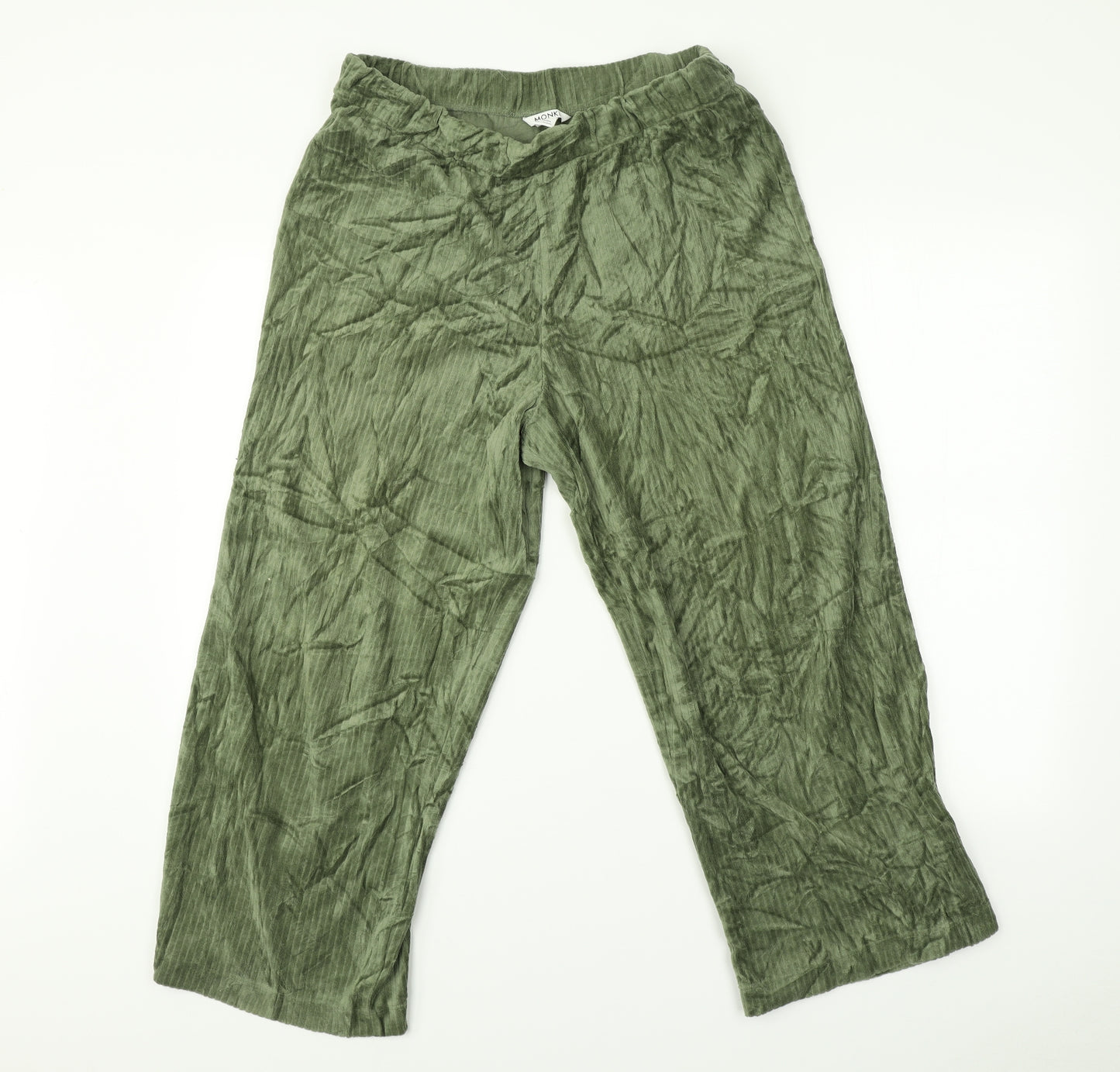 Monki Womens Green   Trousers  Size M L25 in